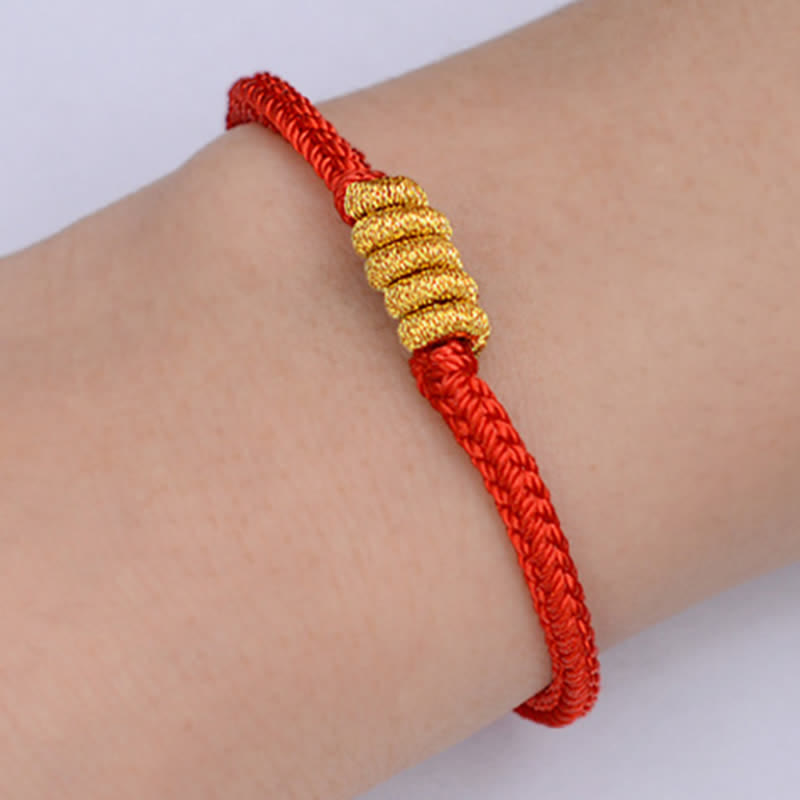 Nimara Ritual Handmade Simple Design Chinese Knotting Luck Strength Braid String Bracelet