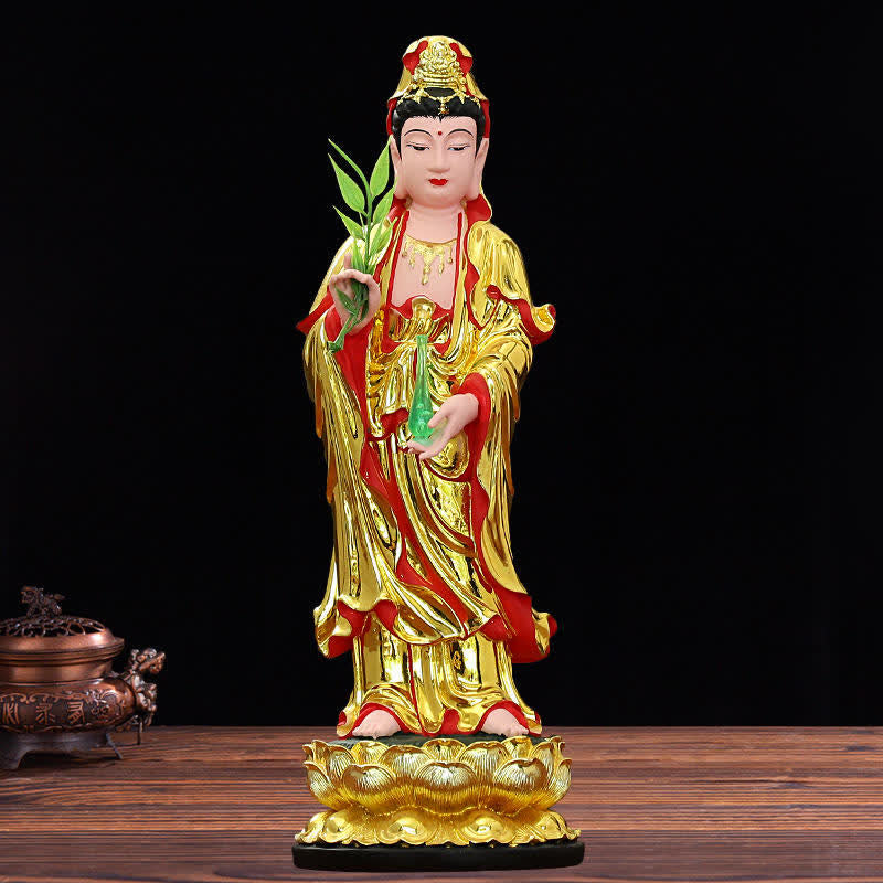 Nimara Ritual Chenrezig Bodhisattva Avalokitesvara Figurine Harmony Resin Statue Home Decoration