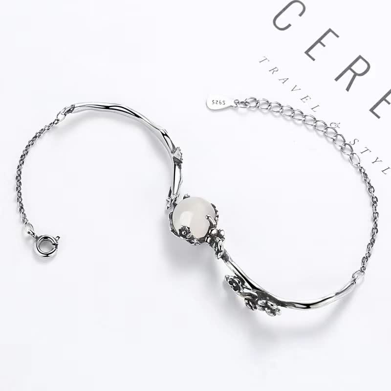 Absorb Negative Energy Plum Blossom Chalcedony Positive Bracelet