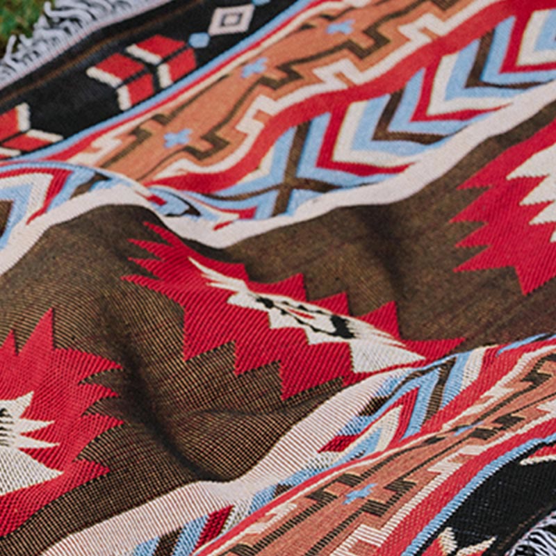 Nimara Ritual Geometric Warm Comfortable Camping Home Office Bed Blanket