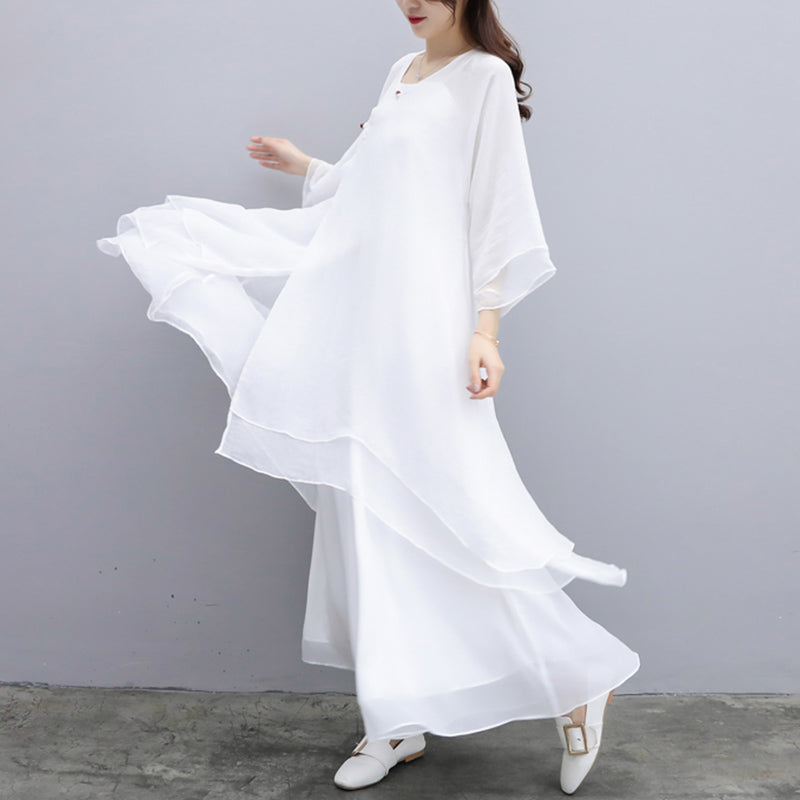 Nimara Ritual 3Pcs Yoga Chiffon Clothing Uniform Meditation Zen Practice Women's Set