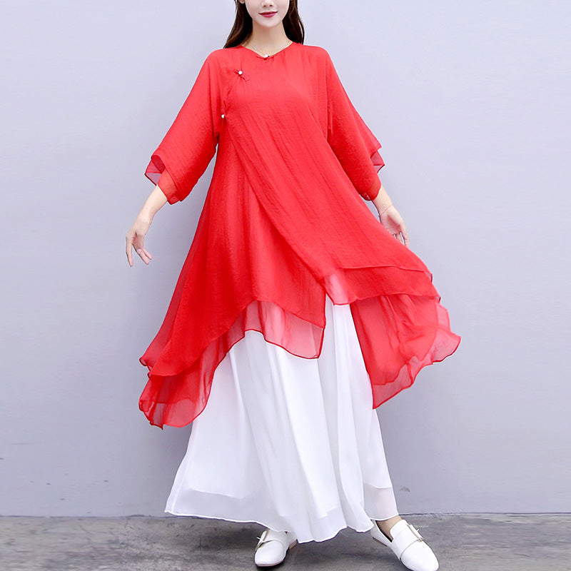 Nimara Ritual 3Pcs Yoga Chiffon Clothing Uniform Meditation Zen Practice Women's Set