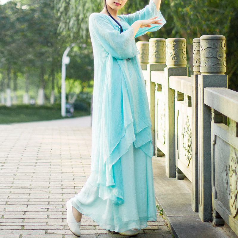 Nimara Ritual 3Pcs Yoga Chiffon Clothing Uniform Meditation Zen Practice Women's Set
