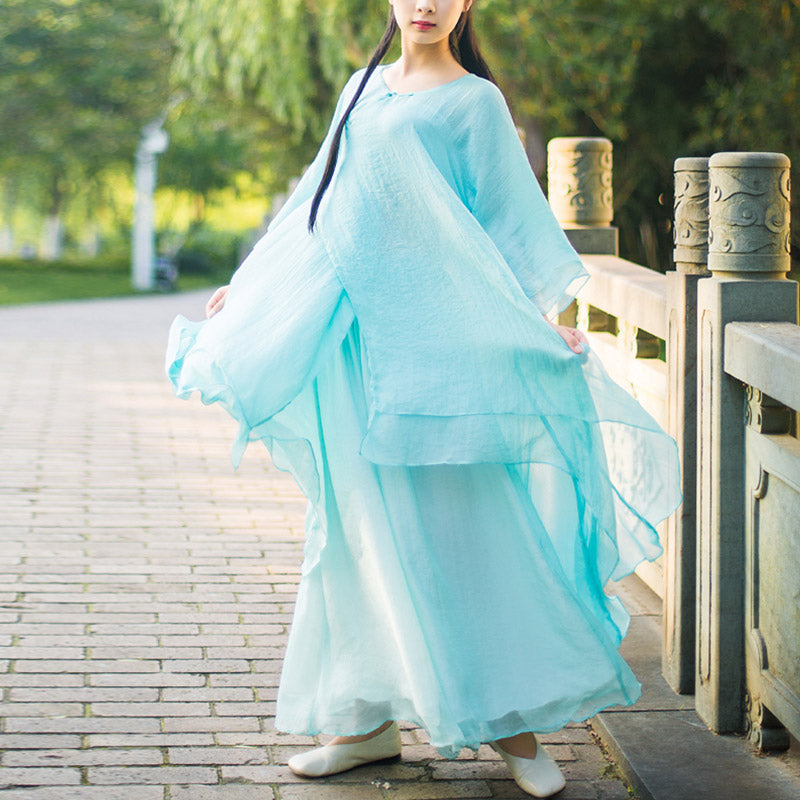 Nimara Ritual 3Pcs Yoga Chiffon Clothing Uniform Meditation Zen Practice Women's Set