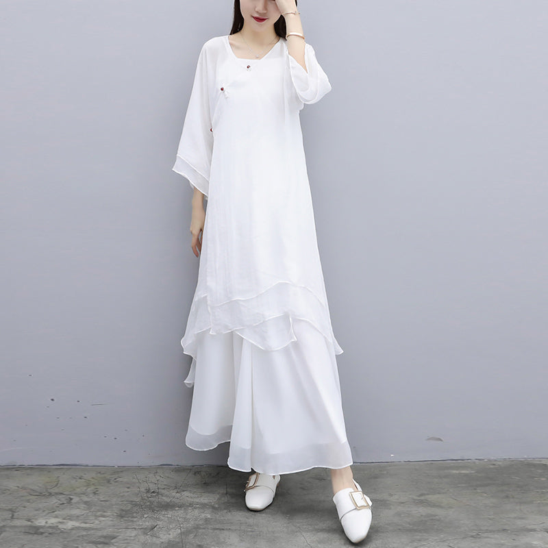 Nimara Ritual 3Pcs Yoga Chiffon Clothing Uniform Meditation Zen Practice Women's Set