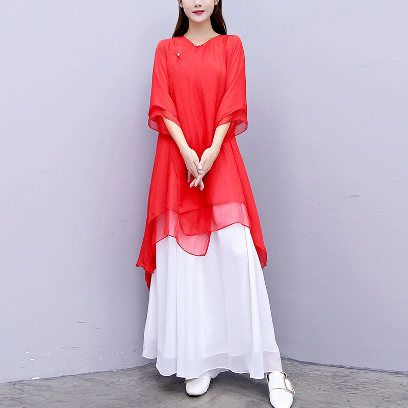 Nimara Ritual 3Pcs Yoga Chiffon Clothing Uniform Meditation Zen Practice Women's Set