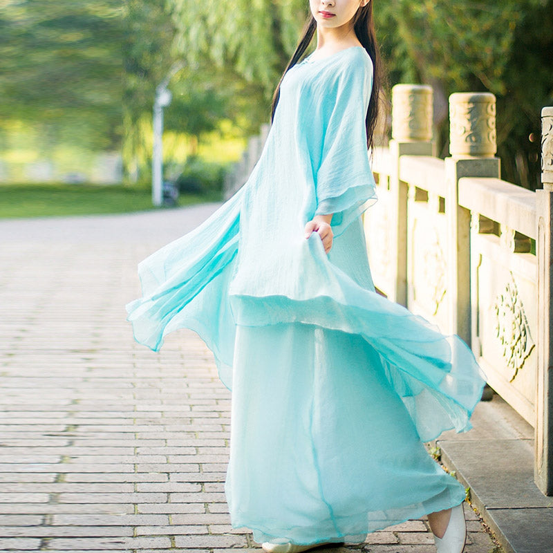 Nimara Ritual 3Pcs Yoga Chiffon Clothing Uniform Meditation Zen Practice Women's Set