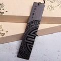Nimara Ritual Zen Enlightenment Quotes Ebony Wood Small Leaf Red Sandalwood Bookmarks With Gift Box