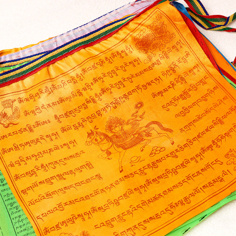 Nimara Ritual Outdoor Long-lasting Windhorse 20 Pcs Prayer Flag