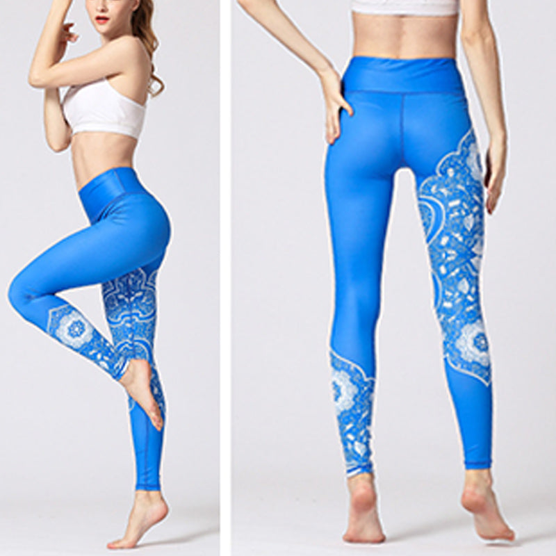 Nimara Ritual Lines Weeds Sakura Flowers Black Tree Print Pants Sports Fitness Yoga Leggings Women's Yoga Pants