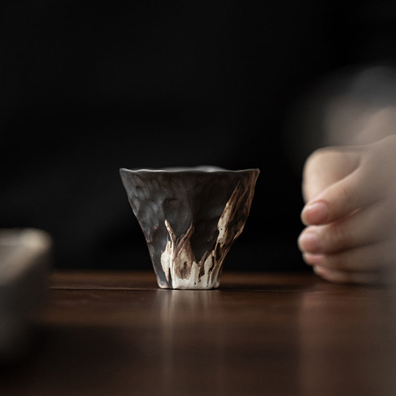 Nimara Ritual Lotus Flower Shape Zen Ceramic Teacup Kung Fu Tea Cup 50ml