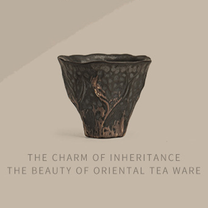 Nimara Ritual Lotus Flower Shape Zen Ceramic Teacup Kung Fu Tea Cup 50ml