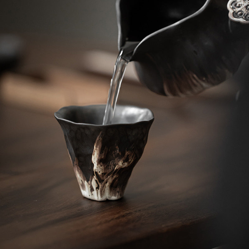 Nimara Ritual Lotus Flower Shape Zen Ceramic Teacup Kung Fu Tea Cup 50ml