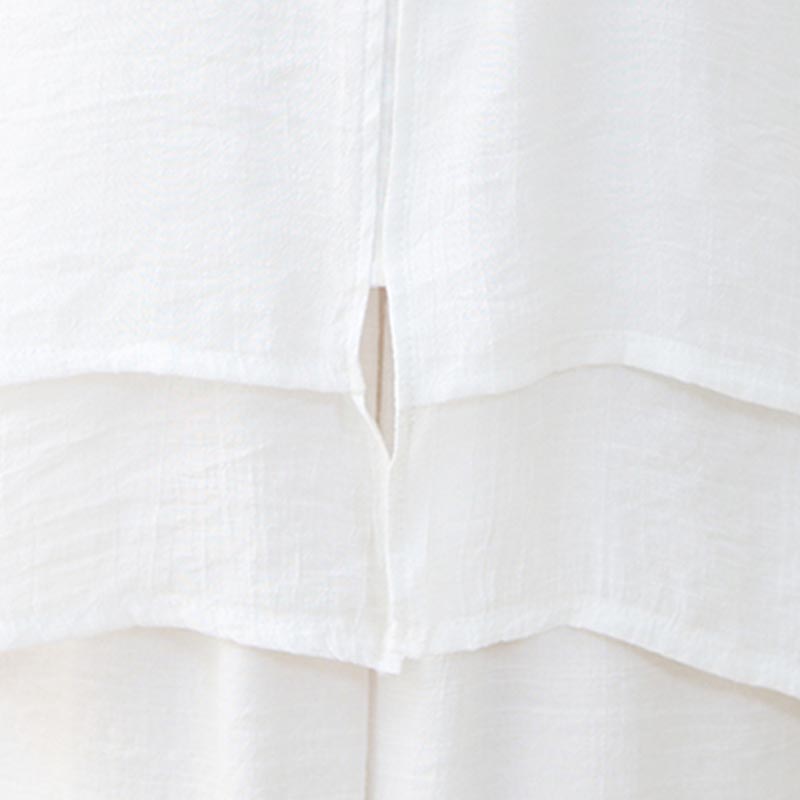 Nimara Ritual 2Pcs Simple Chinese Frog Button Design Top Pants Meditation Yoga Zen Tai Chi Cotton Clothing Women's Set