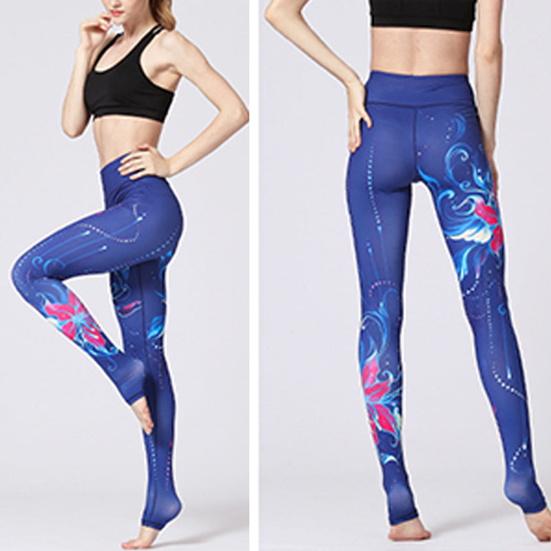 Nimara Ritual Lotus Flower Floral Print Design Pants Sports Fitness Yoga Leggings Women's Yoga Pants