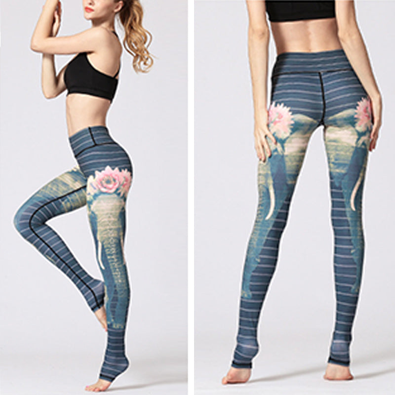 Nimara Ritual Lotus Flower Floral Print Design Pants Sports Fitness Yoga Leggings Women's Yoga Pants