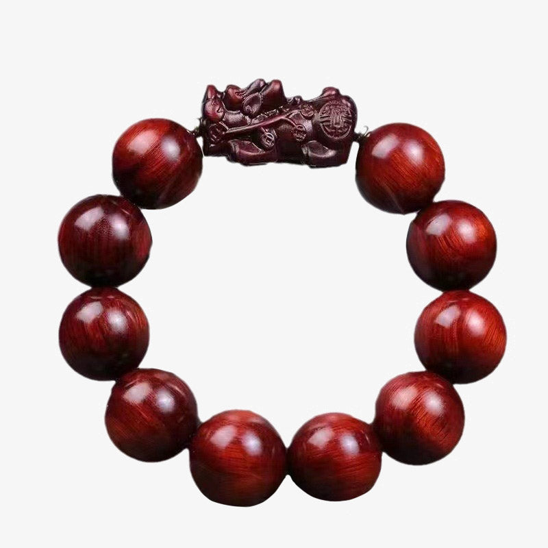 Nimara Ritual Small Leaf Red Sandalwood PiXiu Protection Bracelet