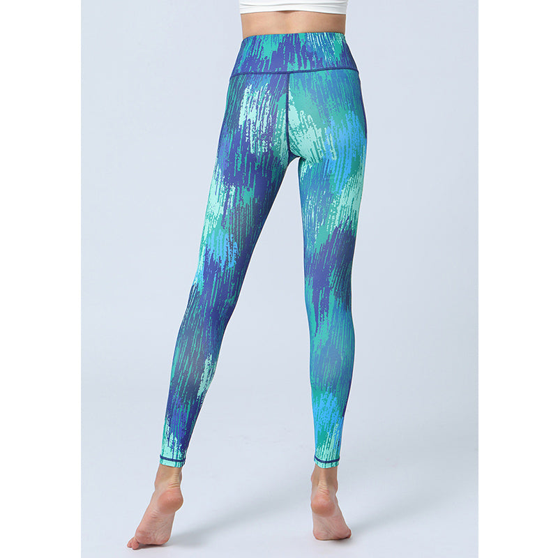 Nimara Ritual Leaves Print Pants Sports Fitness Yoga High Waist Leggings Women's Yoga Pants