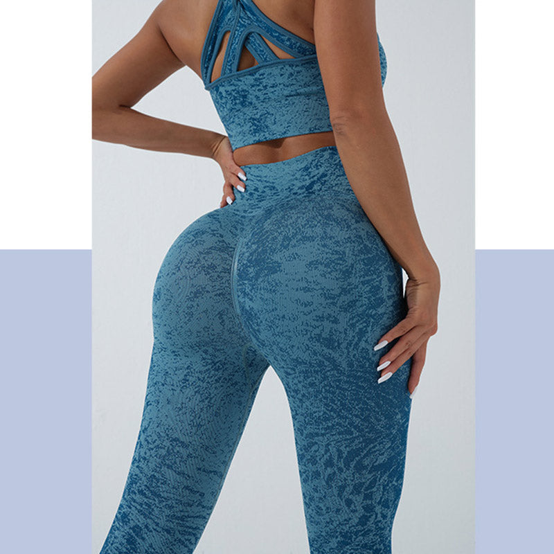 Nimara Ritual Seamless Fitness Crop Tank Top High Waist Leggings Pants Sports Gym Yoga Outfits