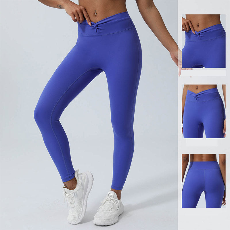 Nimara Ritual Women Workout Long Sleeve Crisscross Backless Top Tee Leggings Sports Fitness Yoga Outfit