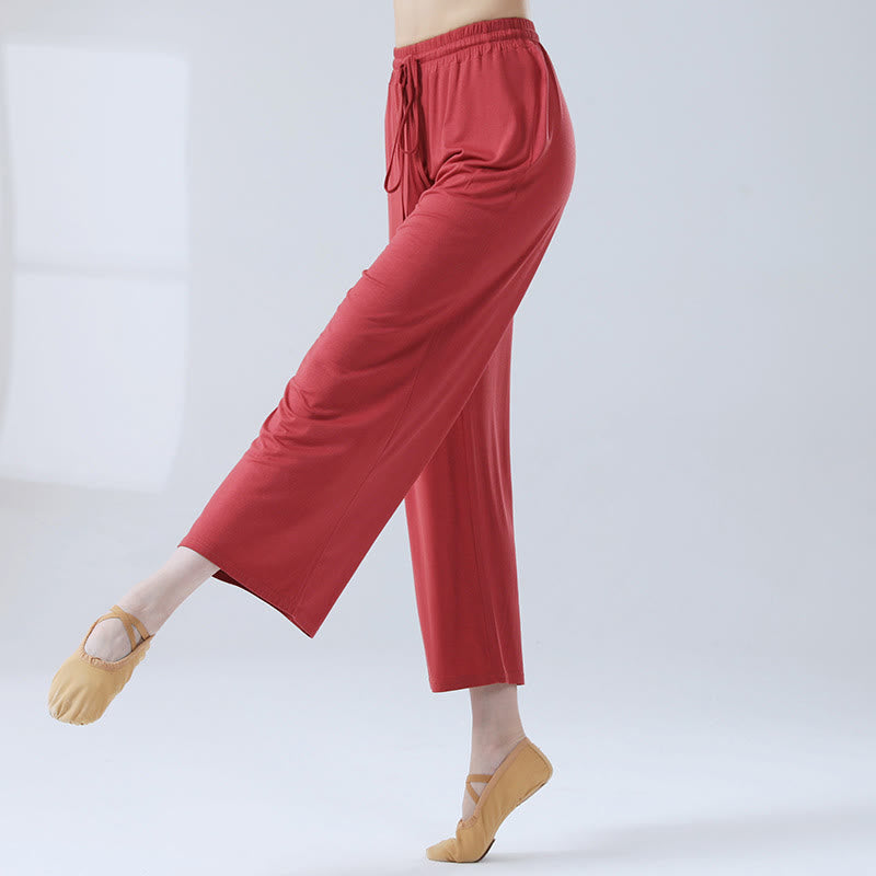 Nimara Ritual Loose Modal Drawstring Wide Leg Pants For Yoga Dance