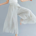 Nimara Ritual Women Casual Loose Cotton Linen Wide Leg Pants For Yoga Dance