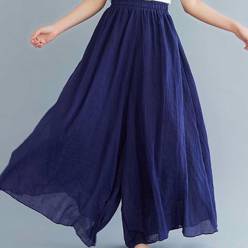 Nimara Ritual Women Casual Loose Cotton Linen Wide Leg Pants For Yoga Dance