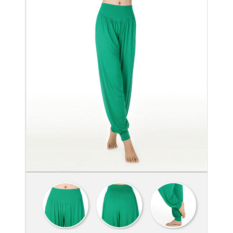 Nimara Ritual Solid Color Yoga Dance Long Harem Pants