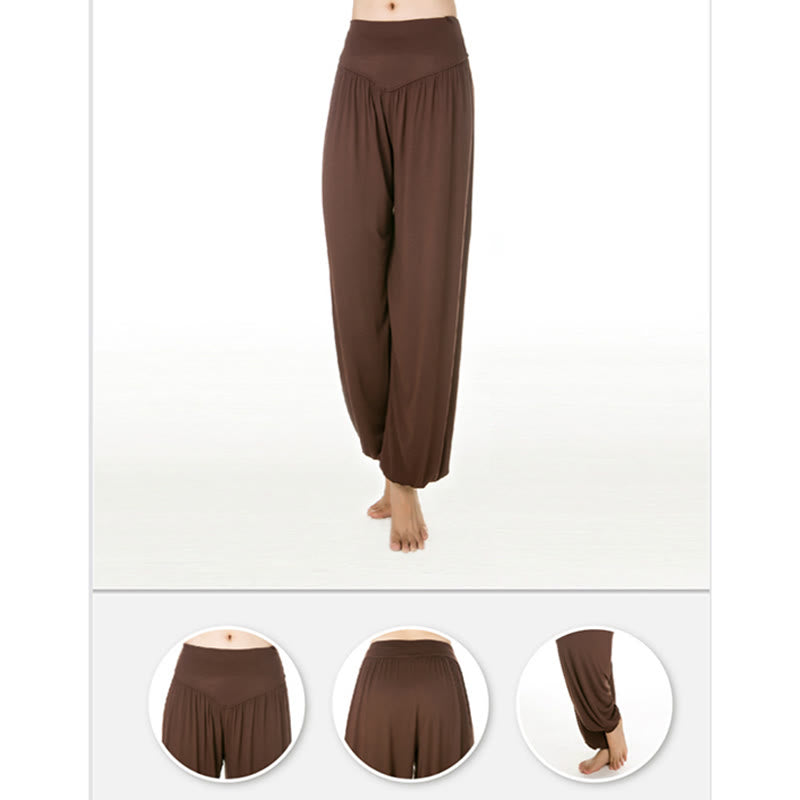 Nimara Ritual Solid Color Yoga Dance Long Harem Pants