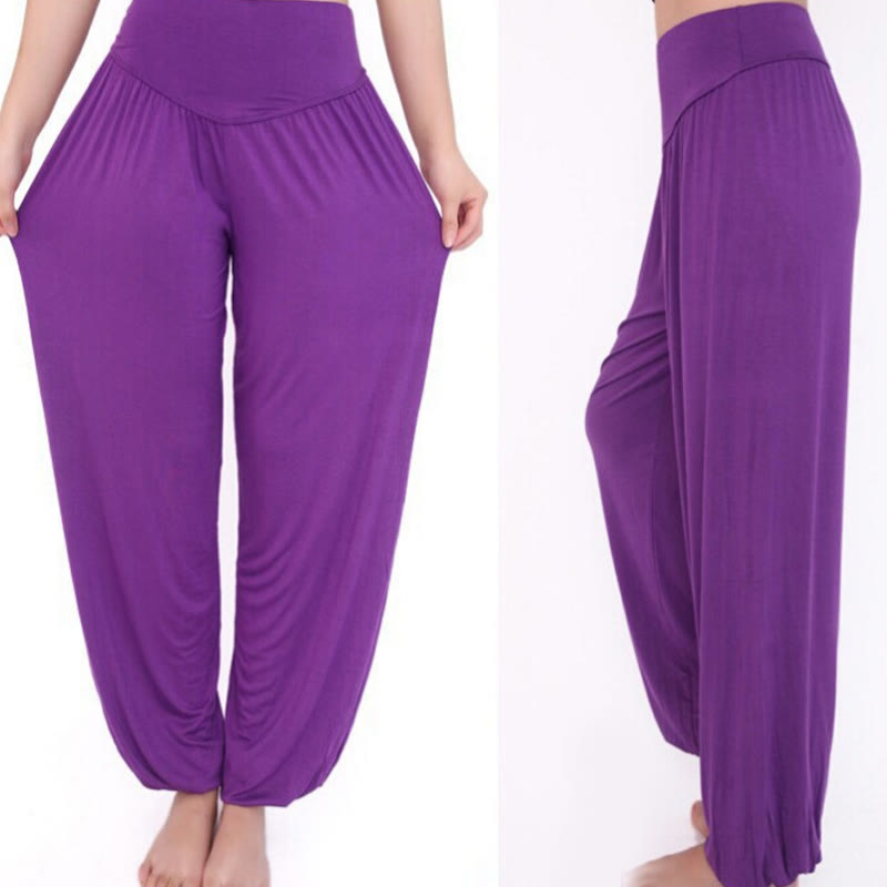 Nimara Ritual Solid Color Yoga Dance Long Harem Pants