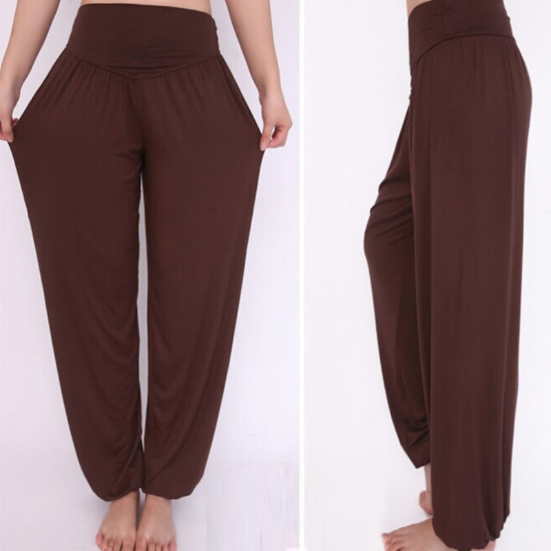 Nimara Ritual Solid Color Yoga Dance Long Harem Pants