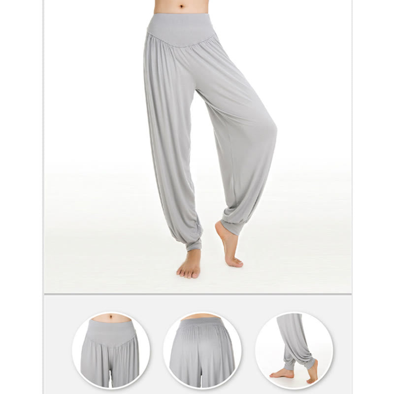 Nimara Ritual Solid Color Yoga Dance Long Harem Pants