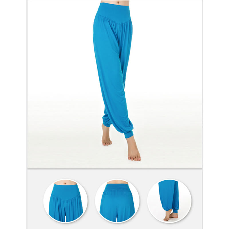 Nimara Ritual Solid Color Yoga Dance Long Harem Pants