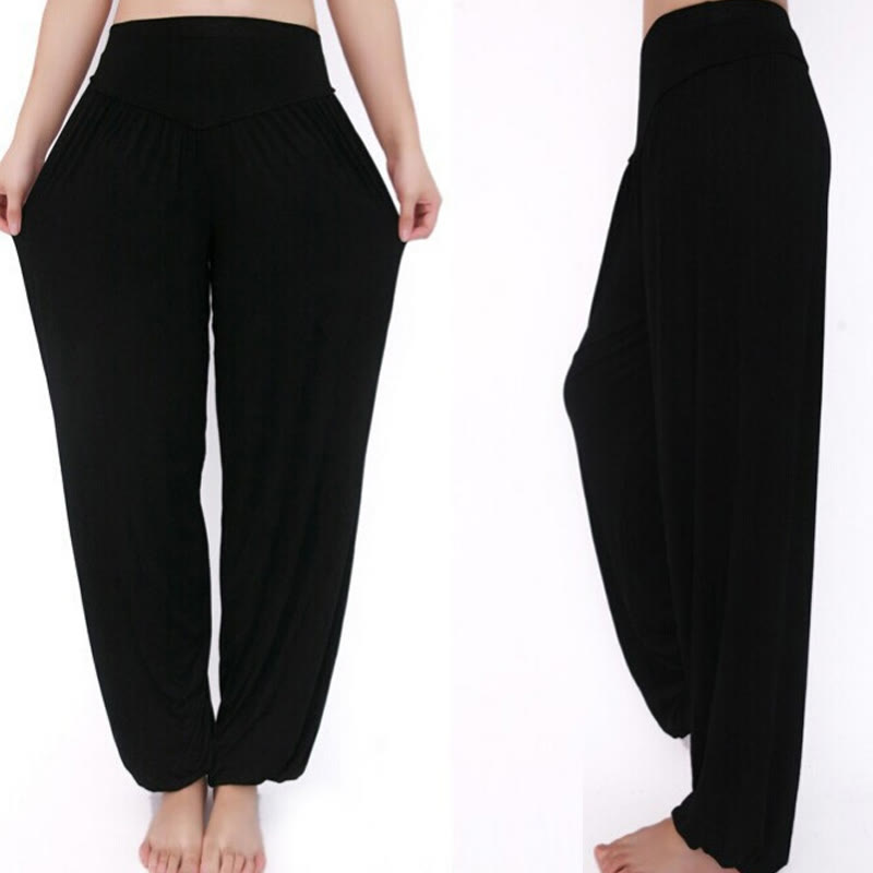 Nimara Ritual Solid Color Yoga Dance Long Harem Pants