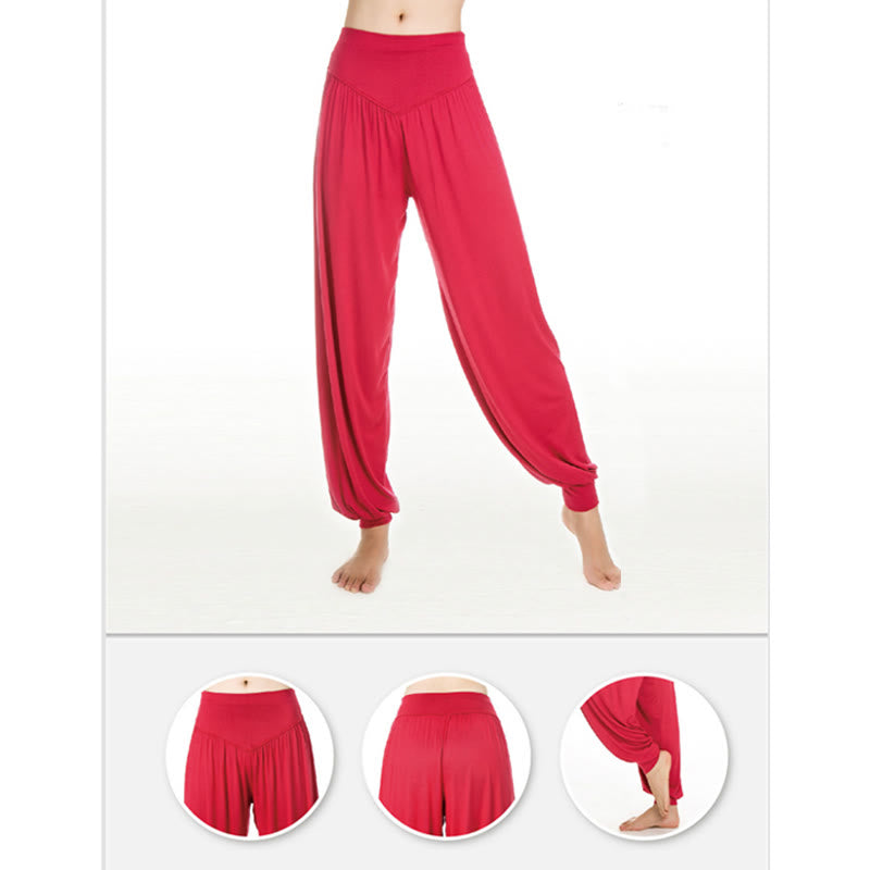 Nimara Ritual Solid Color Yoga Dance Long Harem Pants