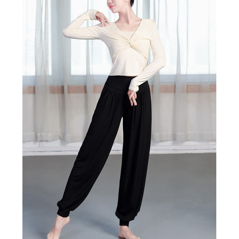 Nimara Ritual Plain Color Loose Modal Yoga Dance Harem Pants