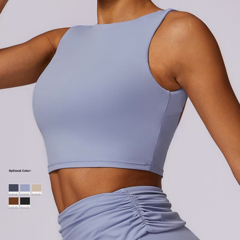Nimara Ritual Sleeveless Backless Strap Tank Top Bra Flared Pants Sports Fitness Yoga