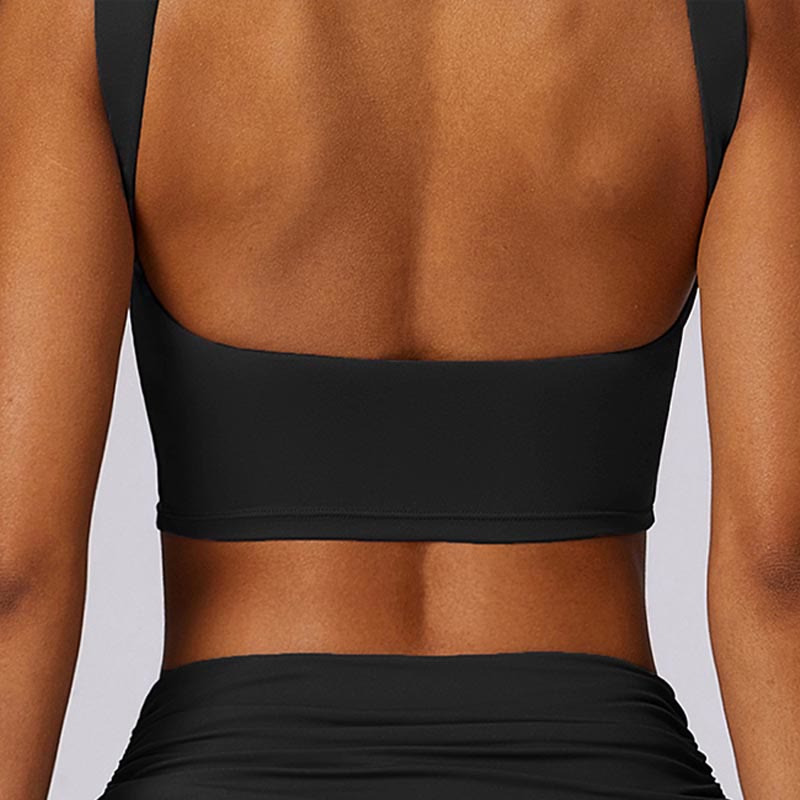 Nimara Ritual Sleeveless Backless Strap Tank Top Bra Flared Pants Sports Fitness Yoga