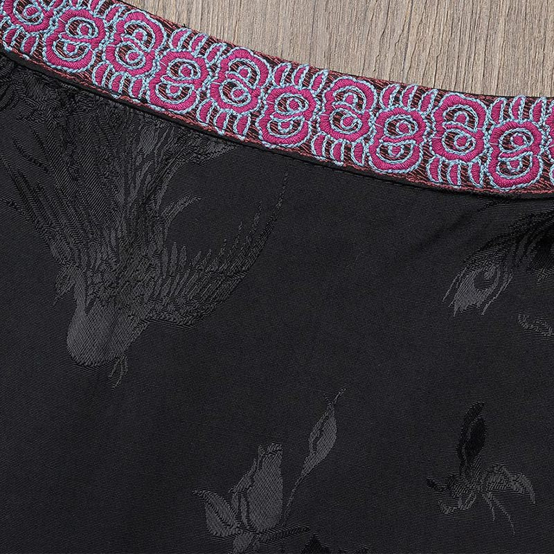 Nimara Ritual Vintage Frog-Button Embroidery Purple Flower Tang Suit Design Sleeveless Vest