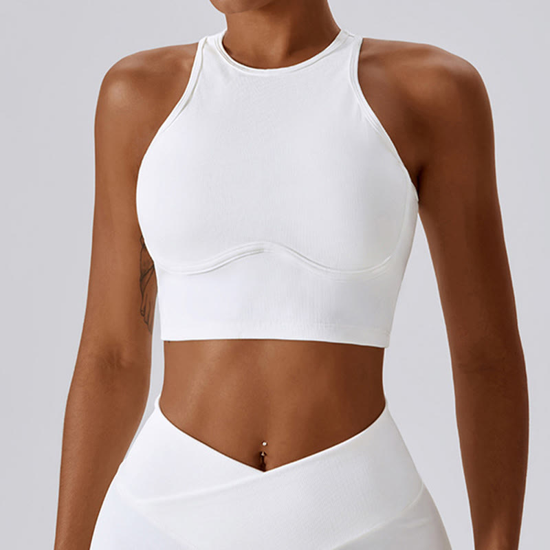 Nimara Ritual Sleeveless Crop Tank Top Flared Pants Sports Fitness Yoga