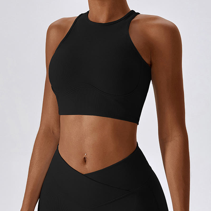 Nimara Ritual Sleeveless Crop Tank Top Flared Pants Sports Fitness Yoga