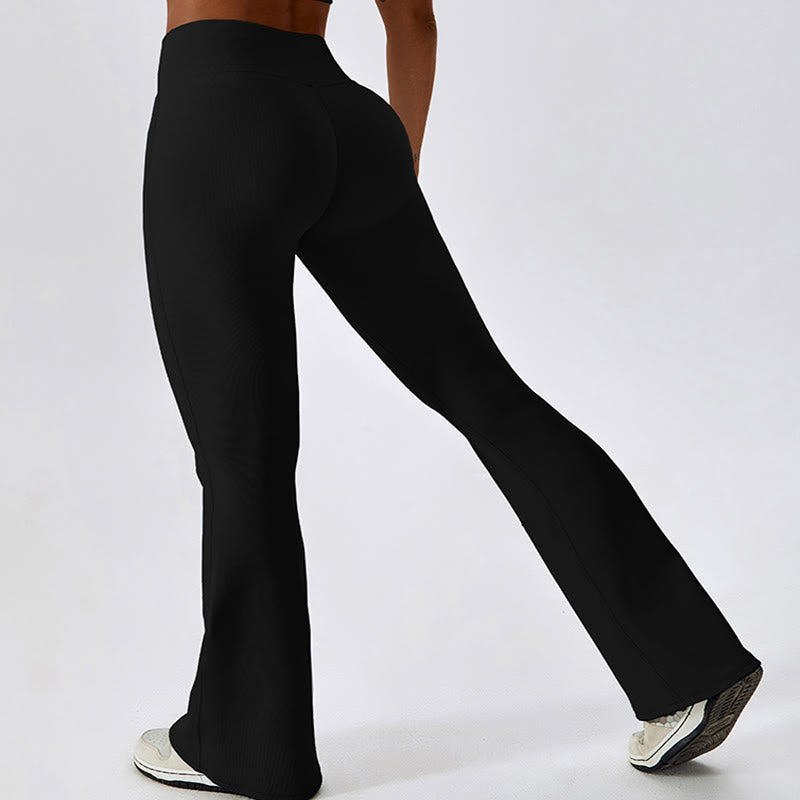 Nimara Ritual Sleeveless Crop Tank Top Flared Pants Sports Fitness Yoga