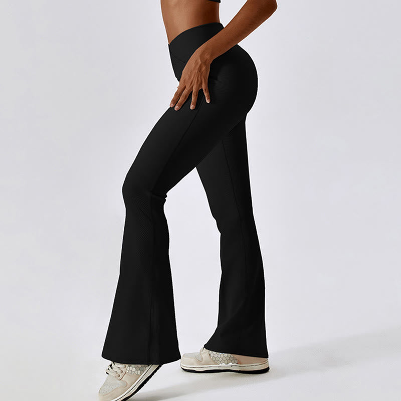 Nimara Ritual Sleeveless Crop Tank Top Flared Pants Sports Fitness Yoga