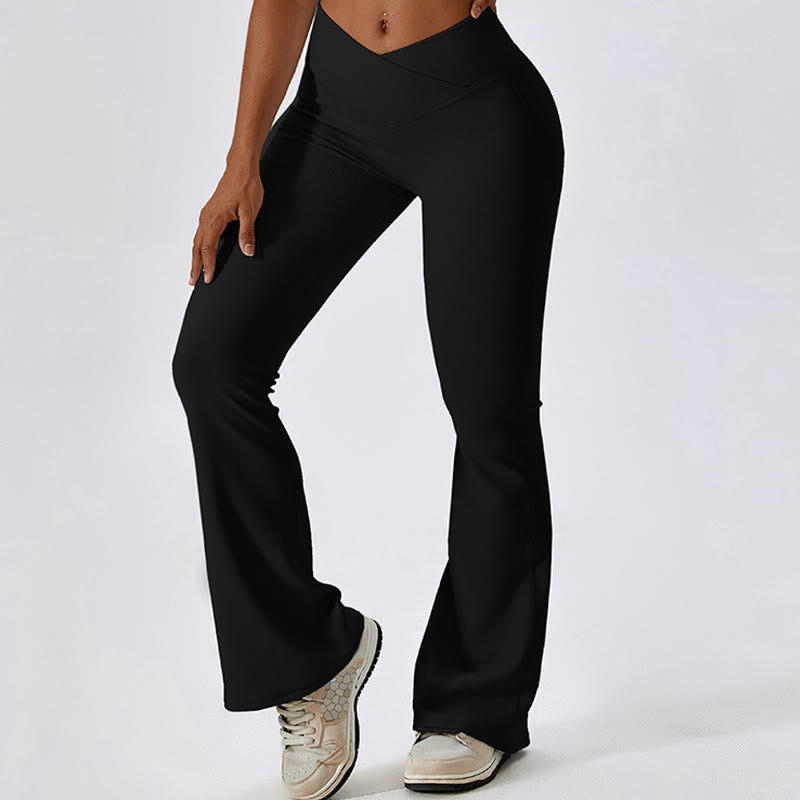 Nimara Ritual Sleeveless Crop Tank Top Flared Pants Sports Fitness Yoga