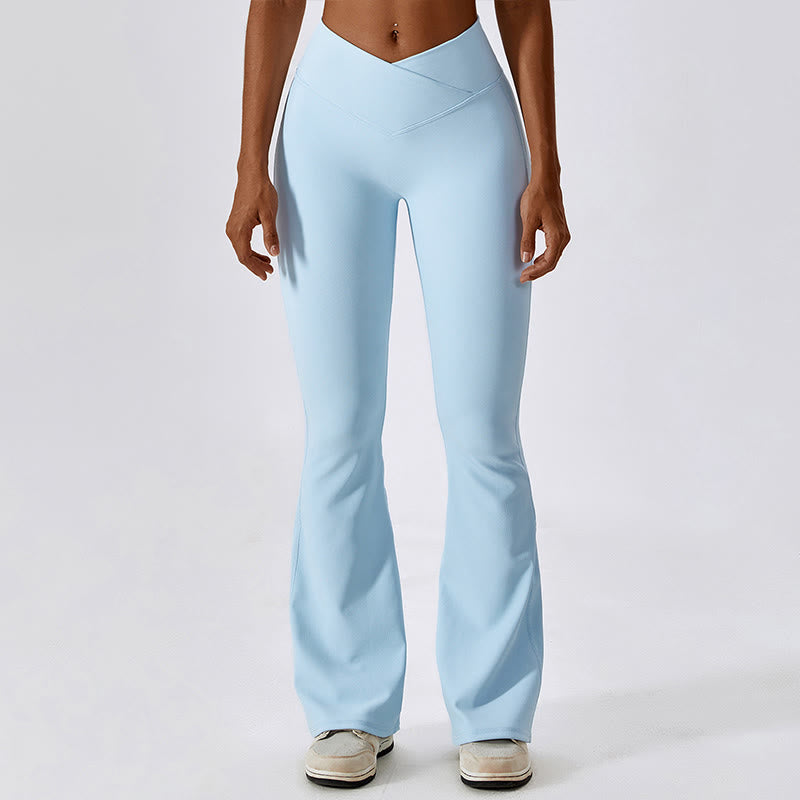 Nimara Ritual Sleeveless Crop Tank Top Flared Pants Sports Fitness Yoga