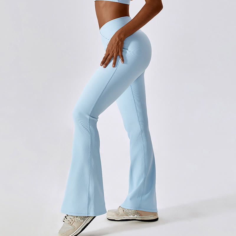 Nimara Ritual Sleeveless Crop Tank Top Flared Pants Sports Fitness Yoga