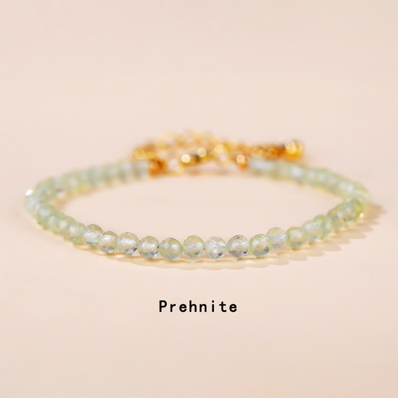 Nimara Ritual Strawberry Quartz Prehnite Peridot Lazurite Lapis Lazuli Pink Crystal Tourmaline Healing Chain Bracelet