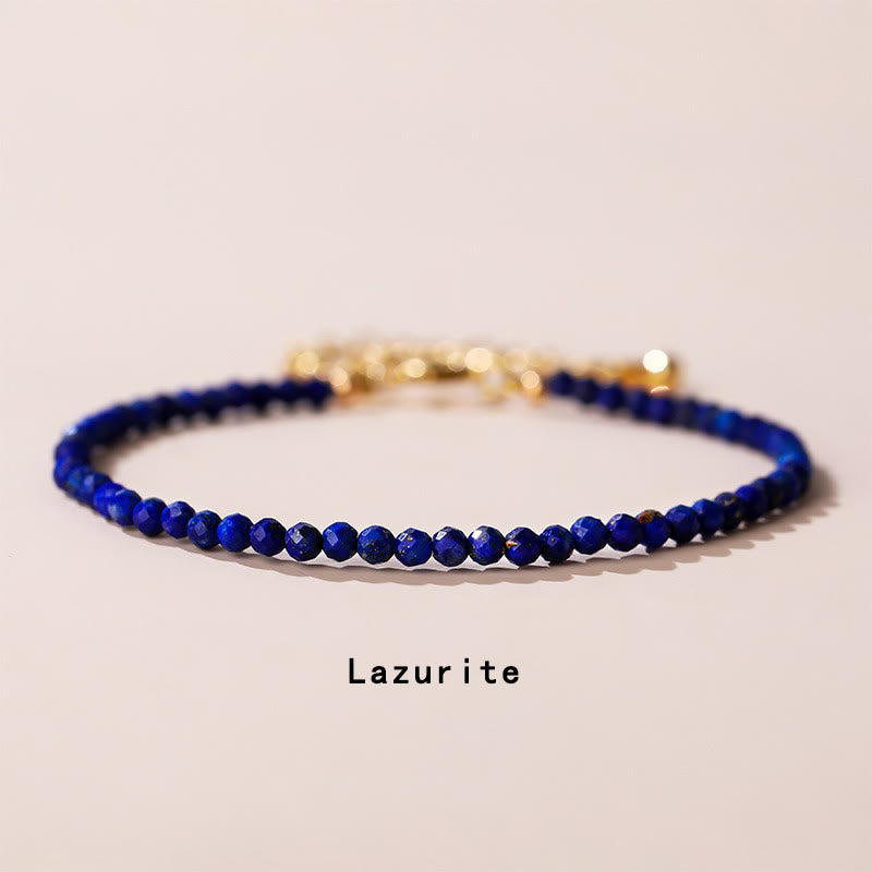 Nimara Ritual Strawberry Quartz Prehnite Peridot Lazurite Lapis Lazuli Pink Crystal Tourmaline Healing Chain Bracelet