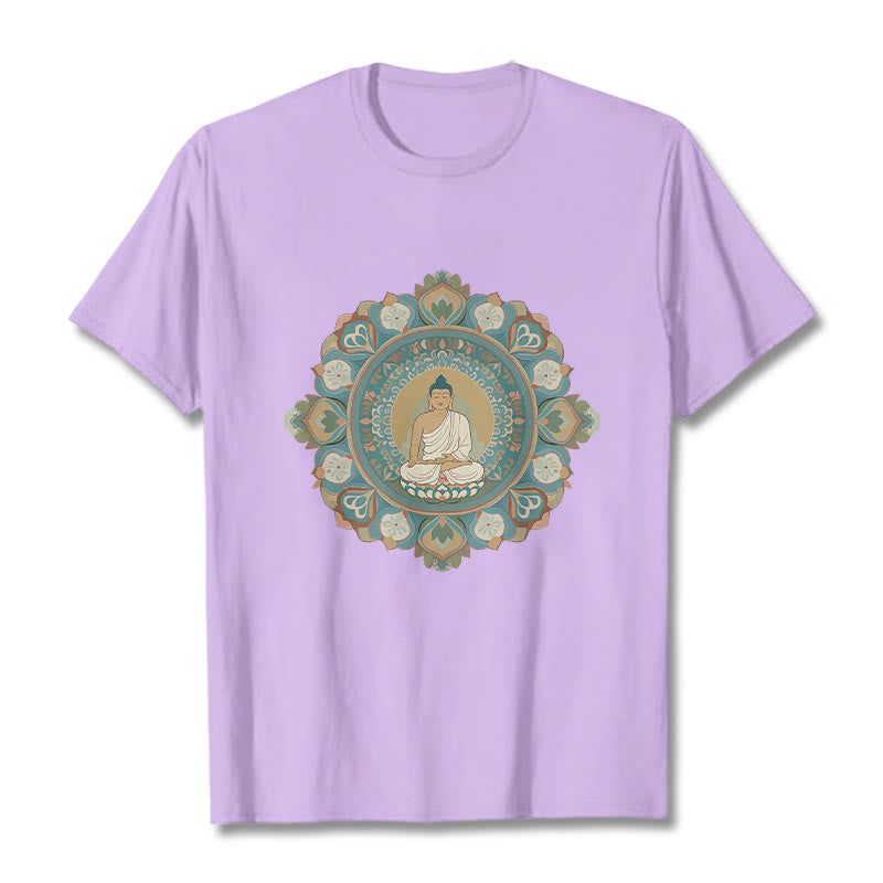 Nimara Ritual Mandala Flower Buddha Tee T-shirt
