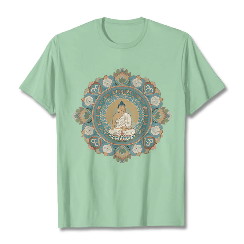Nimara Ritual Mandala Flower Buddha Tee T-shirt